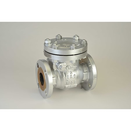 Chicago Valves And Controls 3", Cast Steel Class 150 Flanged Swing Check Valve 41411030